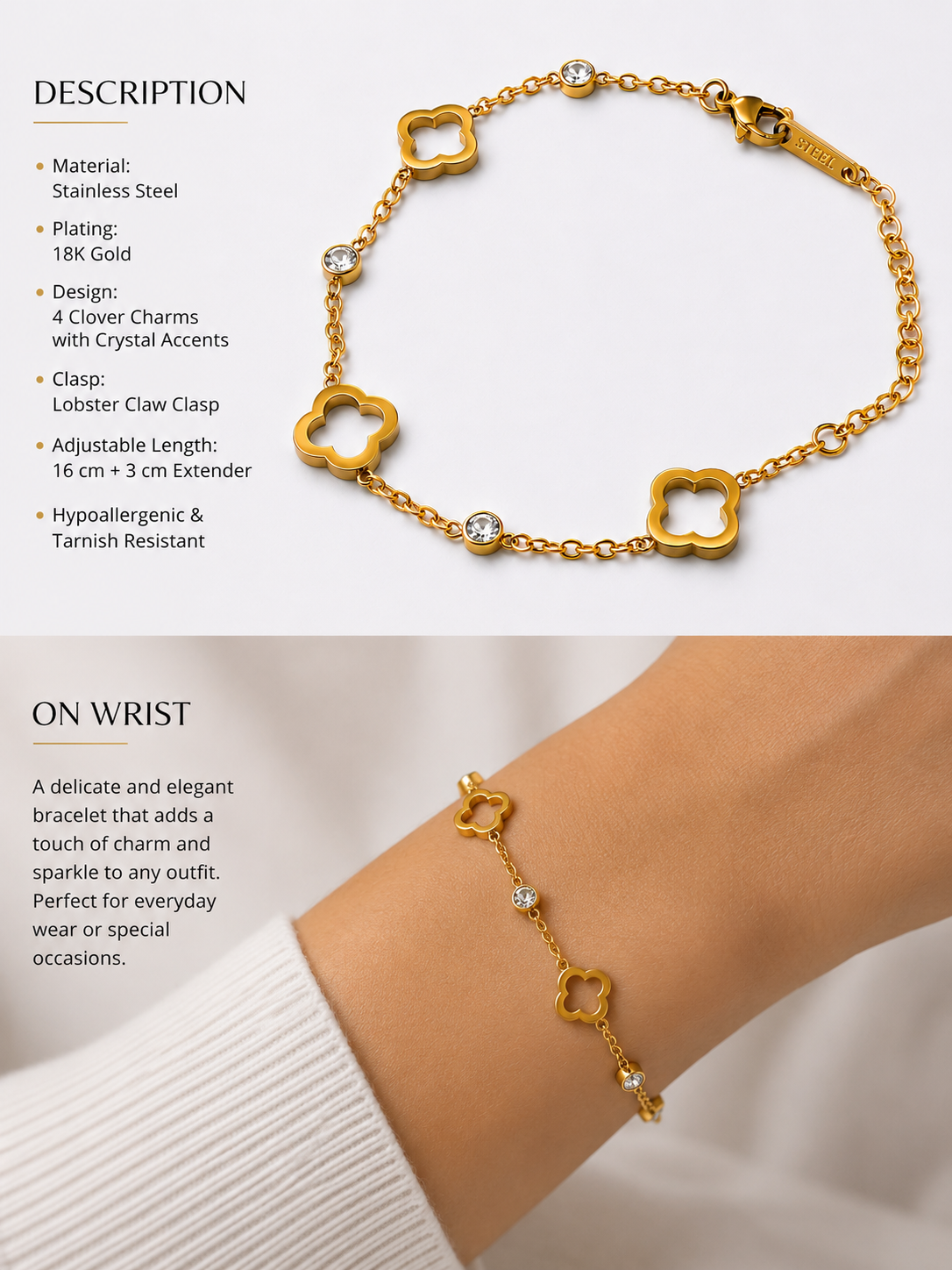 Mila Clover Bracelet