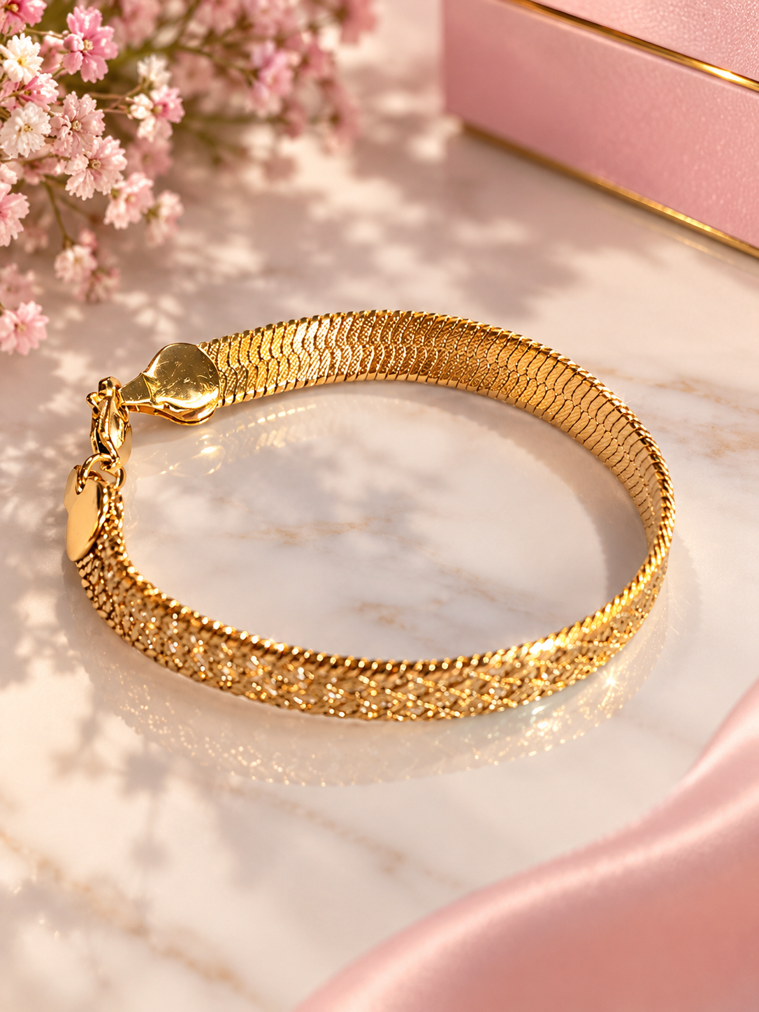 Golden Mesh Bracelet